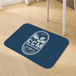 tapis moderne rayures horizontales rouge noir blanc anti dérapant maison salon entrée