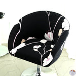 housse chaise extensible motif floral moderne fauteuil salle manger décor maison élastique