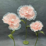 fleurs artificielles coquelicot mariage decoration intérieure moderne rose bleu rougeclair elégant tringle fixée