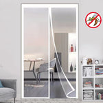 rideau anti moustiques blanc aimants auto adhésifs porte maille fine intérieur moderne