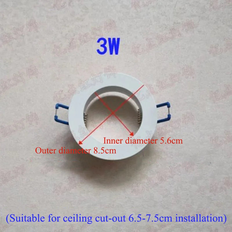 anneau réduction spot led blanc moderne cadre extérieur éclairage intérieur moderne