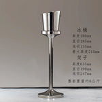 seau glace martelé support trépied métal argent doré vin champagne bar