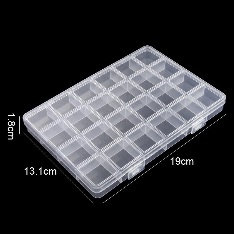 boîte rangement transparente compartiments réglables bijoux pratique moderne portative domestique