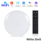 plafonnier led noir blanc moderne minimaliste télécommande wifi rgb adaptable chambre cuisine