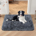 tapis soie laine imperméable gris marron bleu blanc violet peluche épais moderne chiens chats