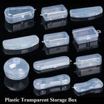 boîte rangement plastique transparente poignées bijoux petits objets divers accessoires