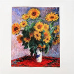 toile d'art impressionniste multicolore peinture l'huile décoration murale coton résistance abrasion 20x25cm