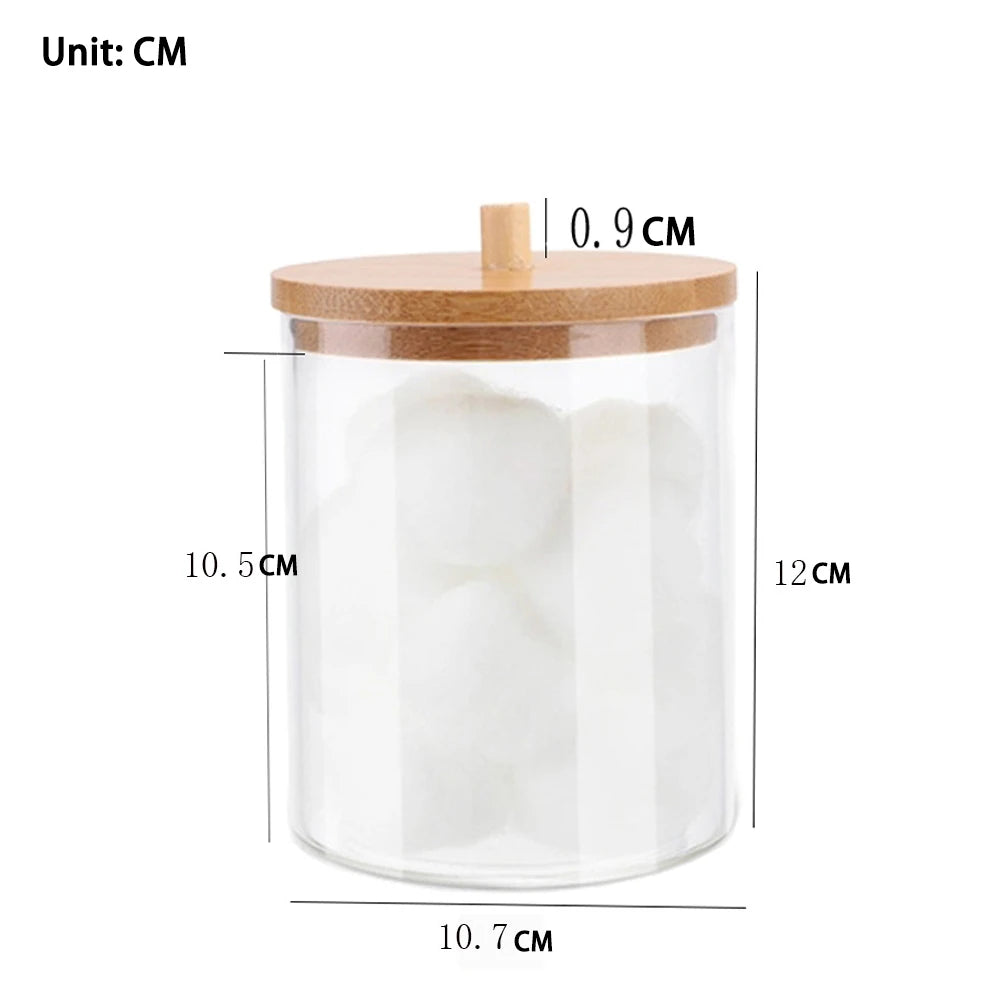 boîte rangement cosmétique transparente plastique cotons lingettes maquillage bijoux salle