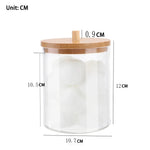 boîte rangement cosmétique transparente plastique cotons lingettes maquillage bijoux salle
