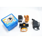 lampe frontale led étanche ip65 rechargeable batterie lithium bandeau élastique pince fixation