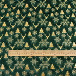 tissu velours polyester flocons sapins cerfs blanc rose vert rouge décoration noël coussins festive