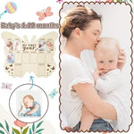 Cadre photo bébé papillon bois menthe