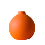 vases modernes orange jaune bleu mat opaques table decoration fleurs artificielles