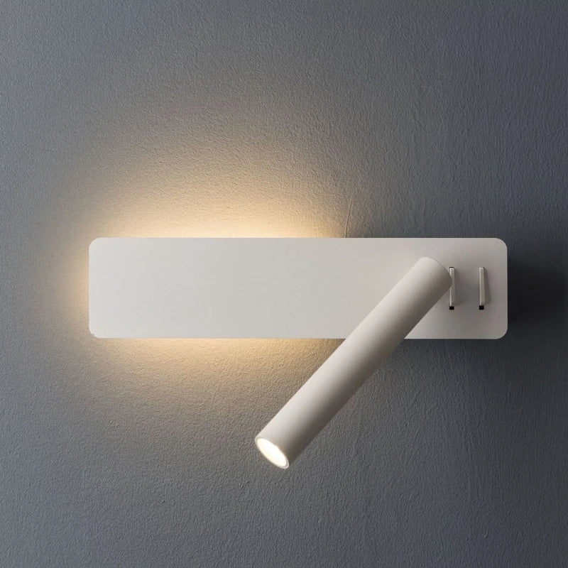 lampe murale led moderne noir bras articulé éclairage directionnel minimaliste chambre coucher étude entree