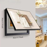 tableau mural moderne minimaliste beige blanc doré motifs géométriques simple texture bois respectueux environnement