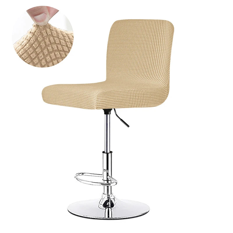 chaise haute moderne tissu carreaux rose gris violet bleu marine beige noir pied rotatif