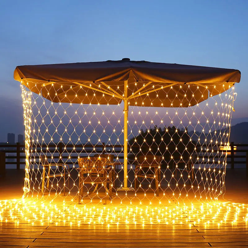 filet lumineux blanc chaud led solaire ip65 moderne autoinstallation extérieur vacances télécommande