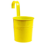 pots fleurs métalliques couleur blanc bleu jaune rose moderne minimaliste anneaux métalliques fleurs artificielles