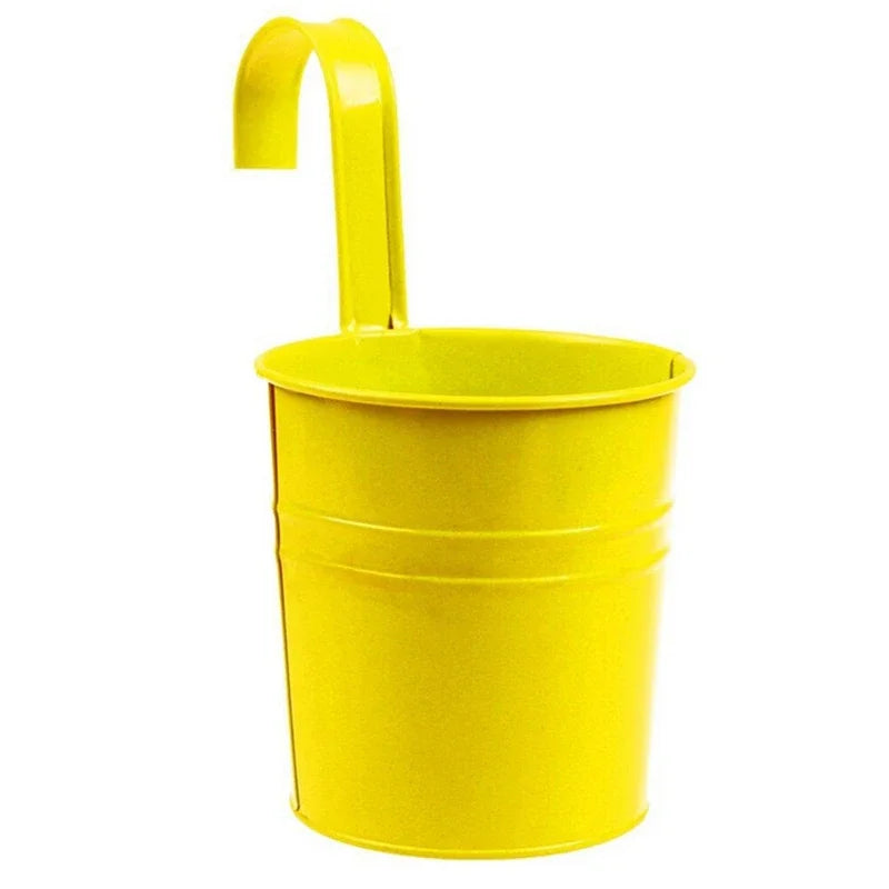 pots fleurs métalliques couleur blanc bleu jaune rose moderne minimaliste anneaux métalliques fleurs artificielles