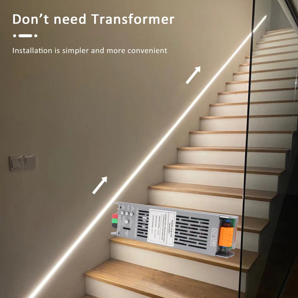 contrôleur éclairage escalier led motion sensor 24v 400w timer delay off moderne fonctionnel