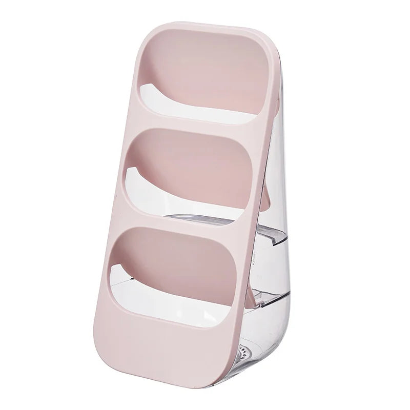 porte couverts transparent moderne gris vert rose cuillères fourchettes couteaux utilisation multiple réutilisable plastique