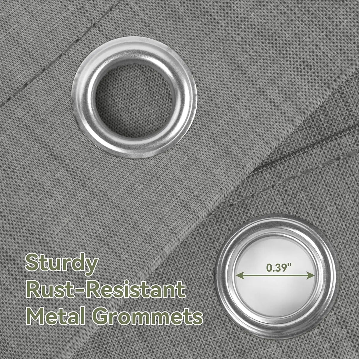rideau douche moderne gris uni polyester respectueux environnement métalliques(franges oranges)