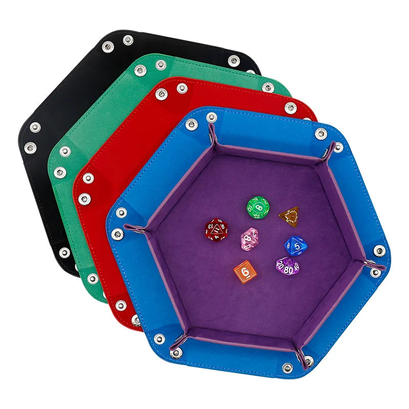 plateau jeu dés violet velours moderne bleu vert rouge noir marron
