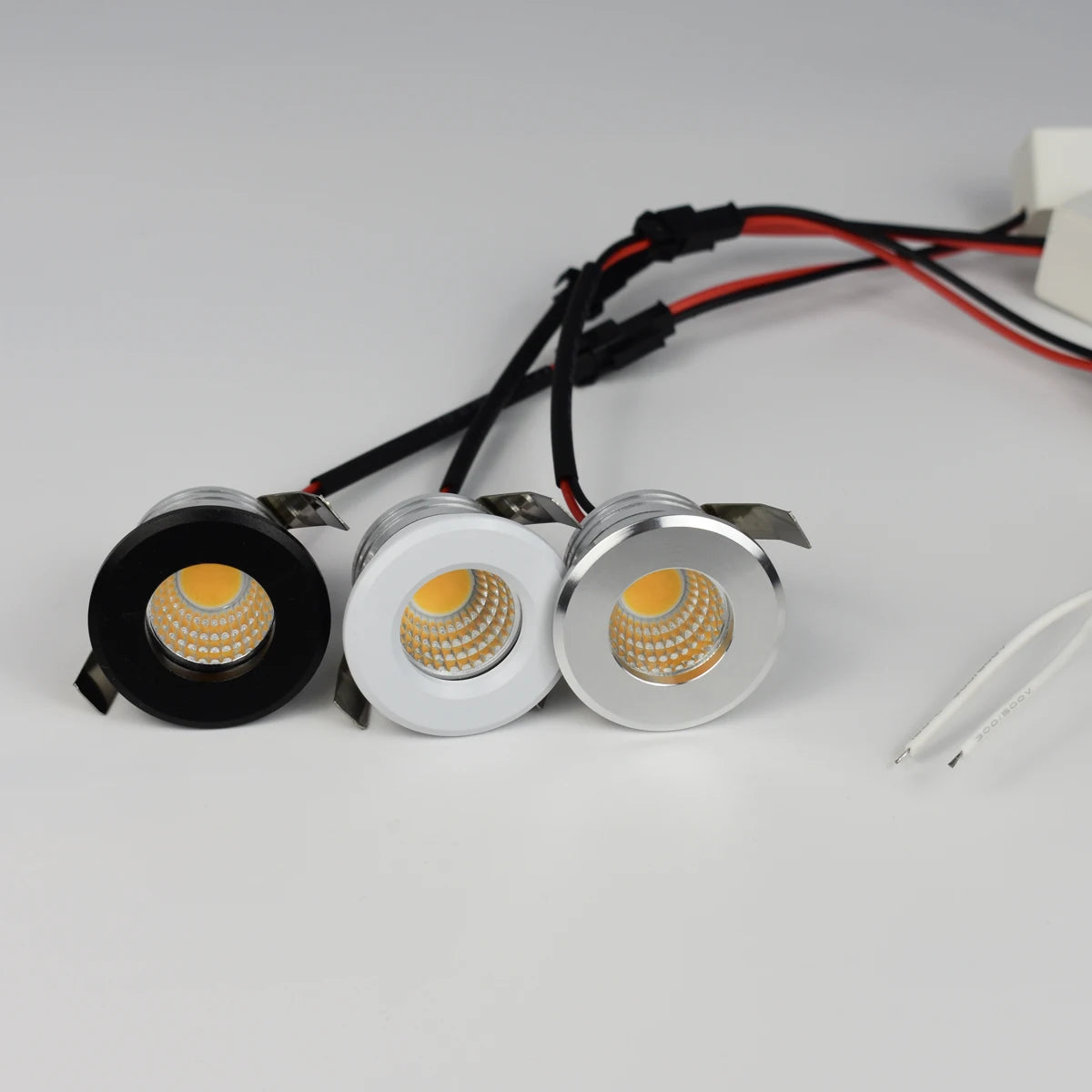 projecteur led spot noir blanc grille led moderne clips adaptateur courant alternatif