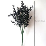 bouquet artificiel feuilles noires modernes décoration intérieure halloween minimalisteextérieurcoration événementiel