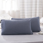 protège oreiller gris uni moderne qualité polyester lit maison simple 20x30inch