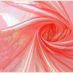 tissu polyester translucide brillant moderne rose violet blanc bleu bricolage 150cm