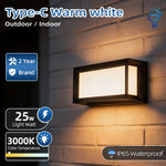 lampe murale led moderne ip65 étanche noir blanc 2492000lm 85265v