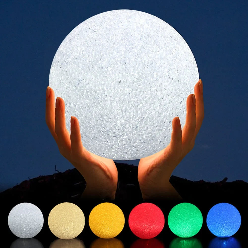 boule lumineuse led colorée moderne 12cm 14cm décoration vacances festive