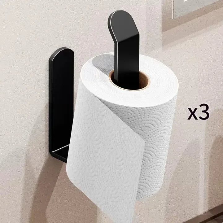 porte papier adhésif plastique blanc moderne salle bains papier toilette hygiénique étanche