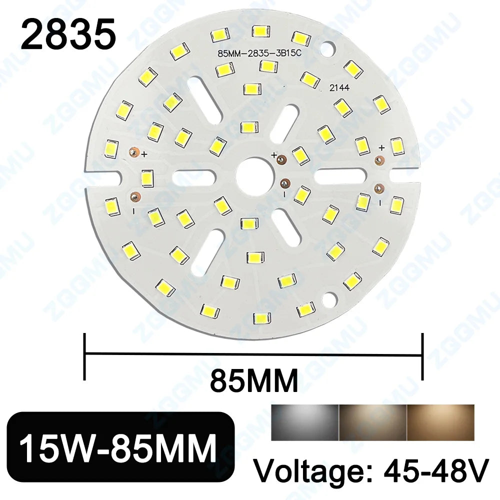 plaque led 18w 85mm blanc moderne diodes led 54 85v ccc certifié 45 48v