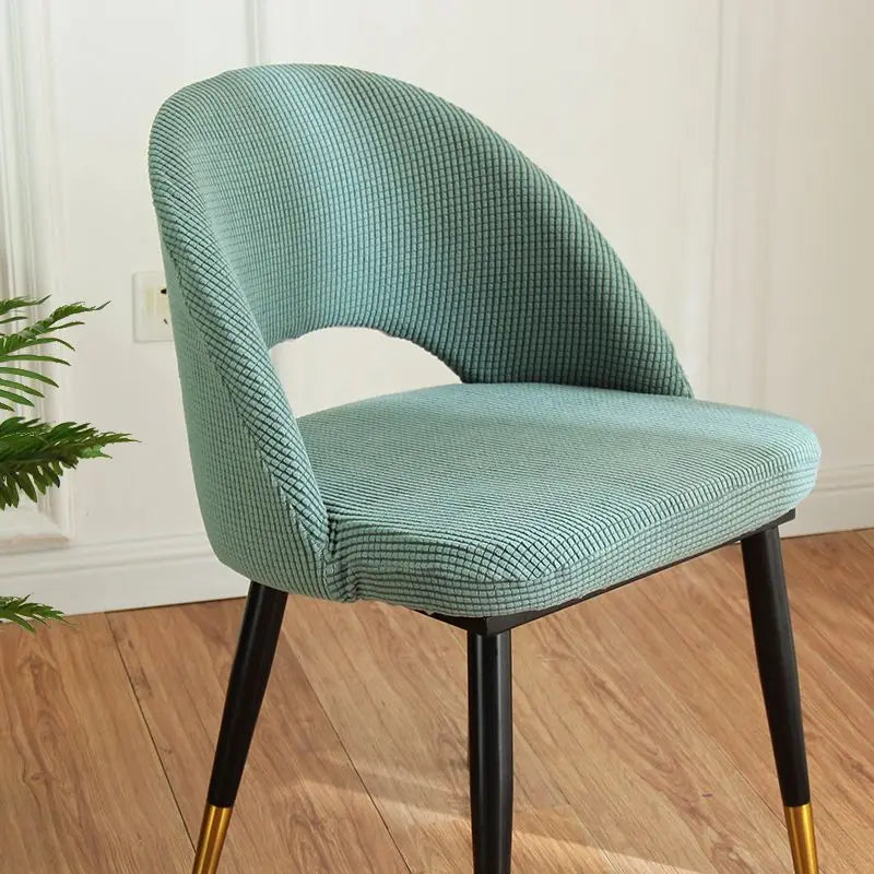 chaise moderne tissu petits points rose clair vert menthe bleu marine beige clair jaune