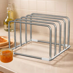 support planche découpe acier inoxydable gris moderne utilisation multiple organisation kitchenWARE