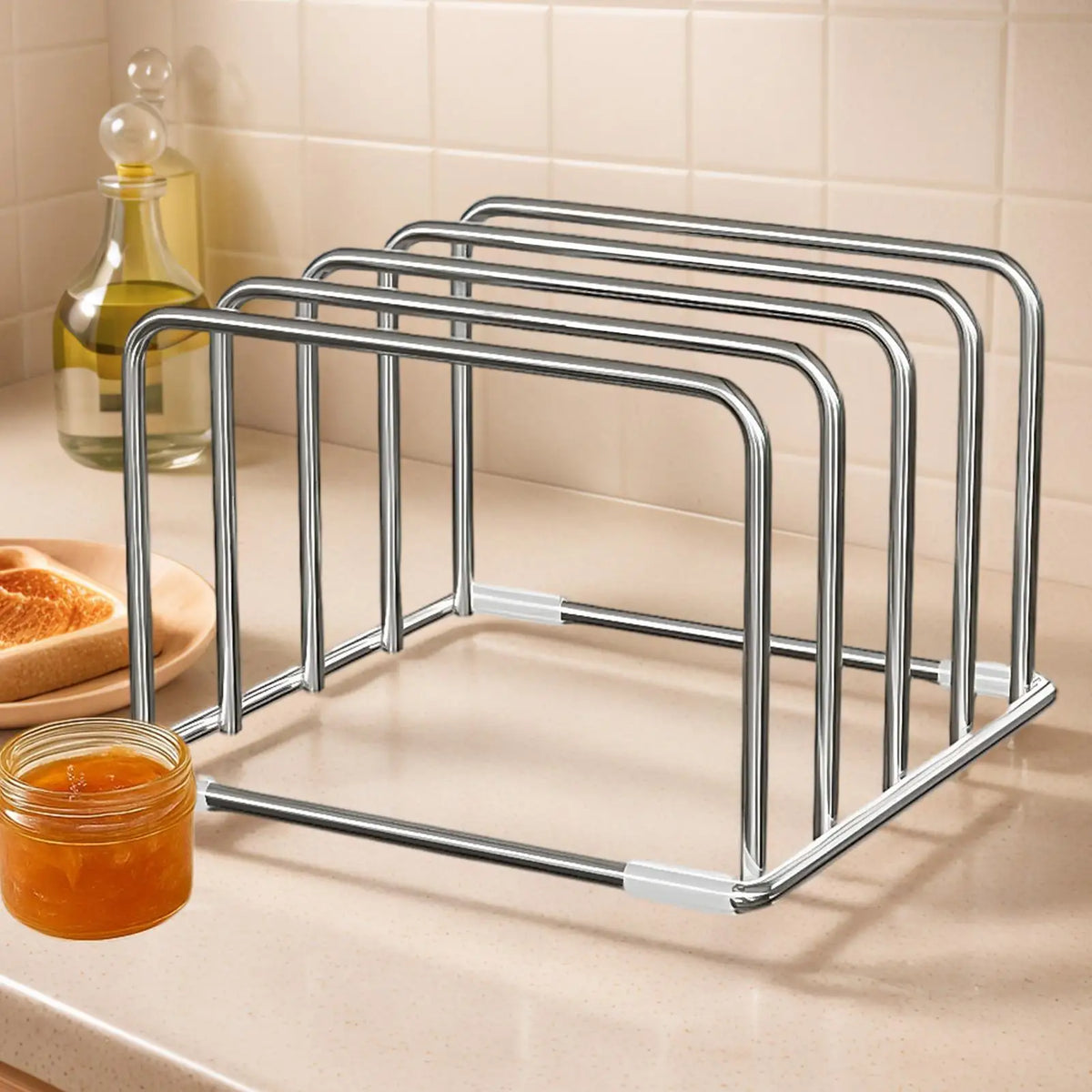 support planche découpe acier inoxydable gris moderne utilisation multiple organisation kitchenWARE