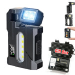 lampe torche rechargeable aimantée portative affichage charge type moderne noire