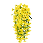 guirlande fleurs artificielles violettes roses jaunes oranges rouges feuilles vertes modernes decoration intérieure mariage