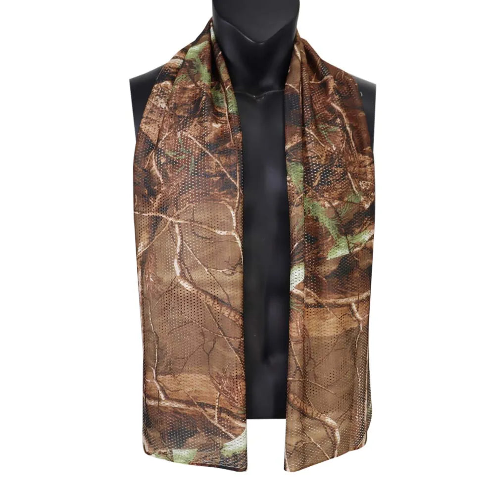 écharpe camouflage vert beige noir homme printemps été automne hiver