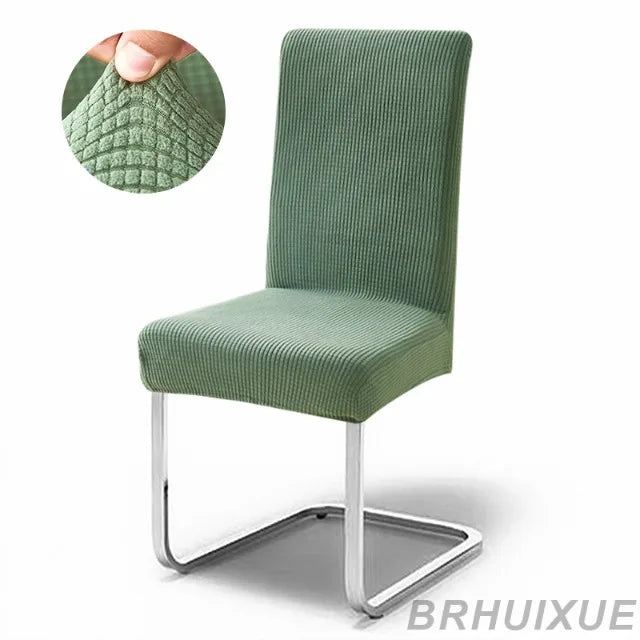 housse chaise jacquard gris moderne adhésif lavable amovible salle manger cuisine