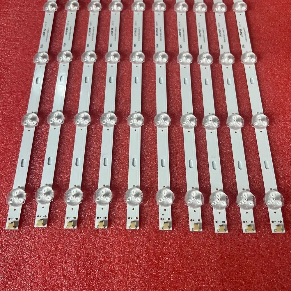 bandes led blancs rondes transparentes modernes 10pcs set tv certification rohs ul cem(gs)
