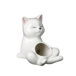 pots céramique porcelaine blanc cactus succulentes manga mignon zenintérieurextérieurvaseglacébrillant