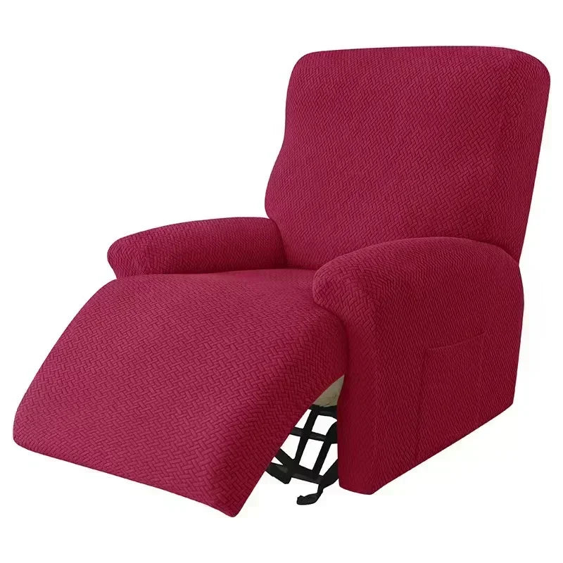 Housse fauteuil gris tissu motifs adhésif moderne poche lavage machine Jacquard