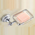 ensemble accessoires salle bain chrome mural porte serviette brosse wc porte gobelet