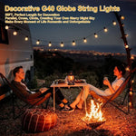 guirlande lumineuse extérieure boules transparentes jaune doré ip44 led clips câble moderne étanche connectableextérieur