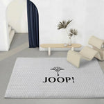 tapis moderne gris clair taches noires résistant décoloration polyester doux solintérieur