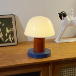 veilleuse table champignon rechargeable led tactile blanc orange bleu marine moderne