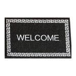 tapis d'entrée moderne rouge rose marron noir motif géométrique texturé animal nature